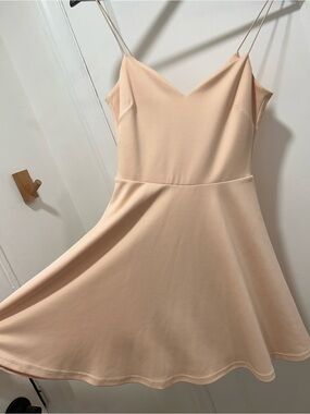 ASOS Blush Peach Spaghetti Strap Mini Dress
